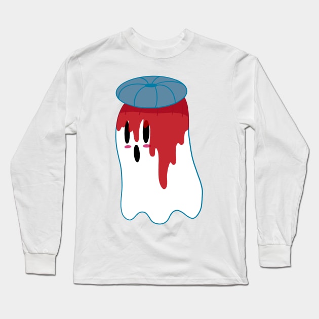 Little Ghost Gory Long Sleeve T-Shirt by nathalieaynie